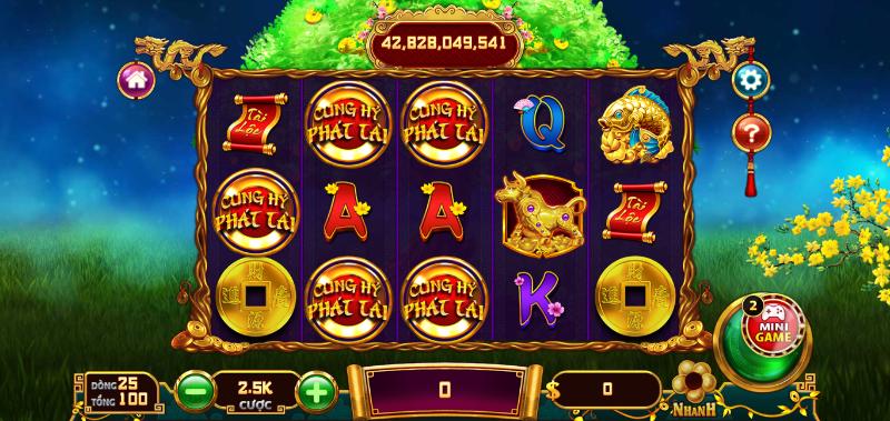 cung hy phat tai 2 Cung Hỷ Phát Tài là một trong những trò chơi Slots hấp dẫn tại cổng game Go88