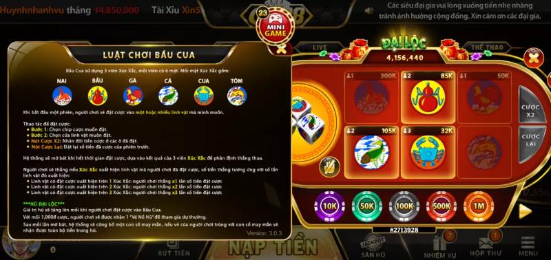 mini games bau cua go88 2 Lưu ý quan trọng khi chơi bầu cua mini tại GO88