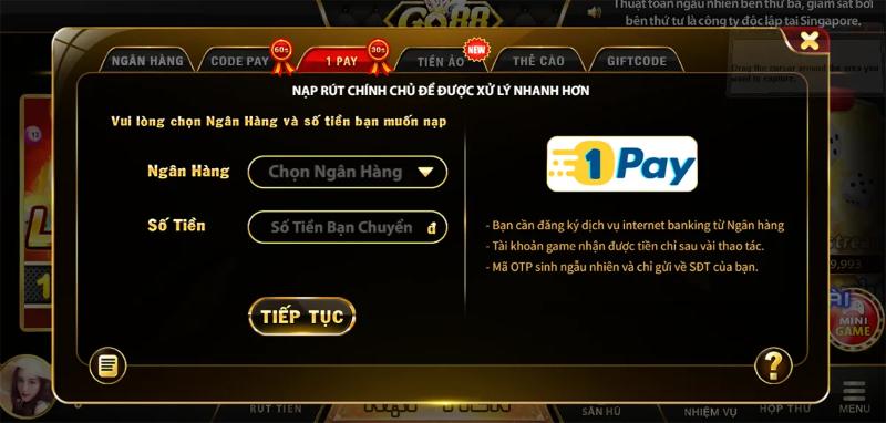 Một số lưu ý khi nạp tiền Go88 Một số lưu ý khi nạp tiền Go88